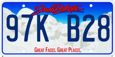 SD license plate 97KB28