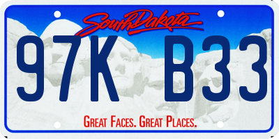 SD license plate 97KB33