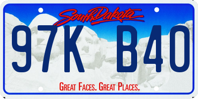 SD license plate 97KB40