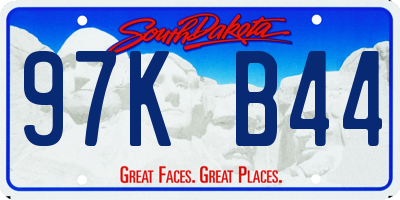 SD license plate 97KB44