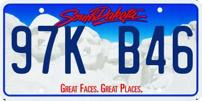SD license plate 97KB46