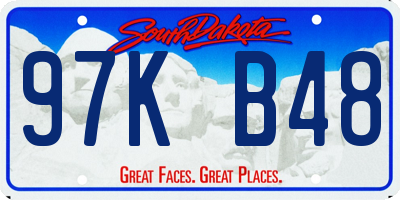 SD license plate 97KB48