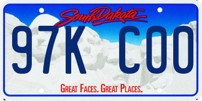 SD license plate 97KC00