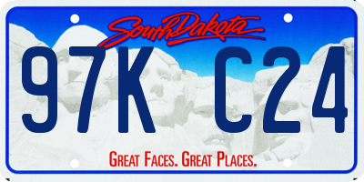 SD license plate 97KC24