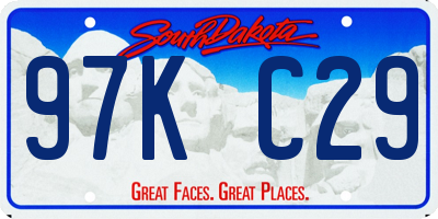 SD license plate 97KC29