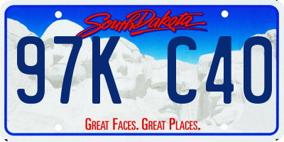 SD license plate 97KC40