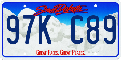 SD license plate 97KC89