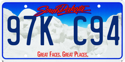 SD license plate 97KC94