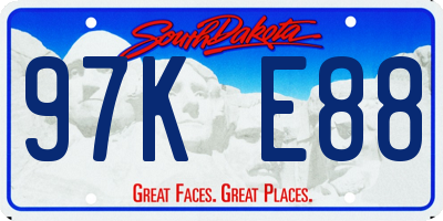 SD license plate 97KE88