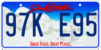 SD license plate 97KE95