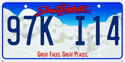 SD license plate 97KI14