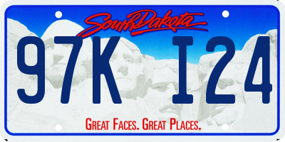SD license plate 97KI24