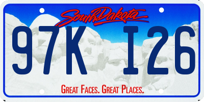 SD license plate 97KI26
