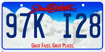 SD license plate 97KI28