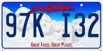 SD license plate 97KI32