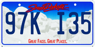 SD license plate 97KI35