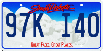 SD license plate 97KI40