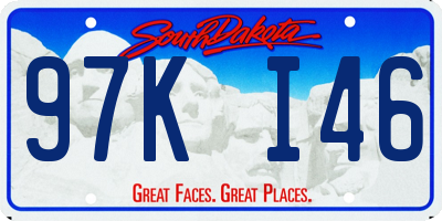SD license plate 97KI46