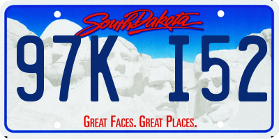 SD license plate 97KI52