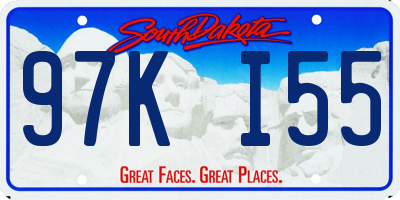 SD license plate 97KI55
