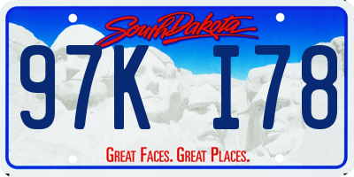 SD license plate 97KI78