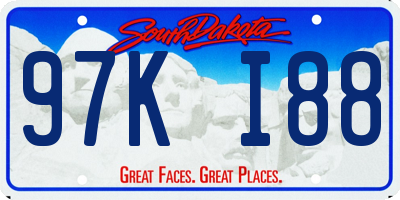 SD license plate 97KI88