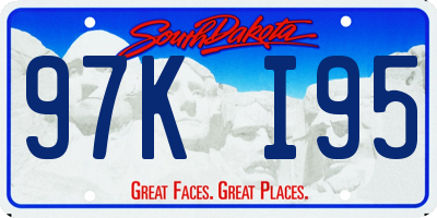 SD license plate 97KI95
