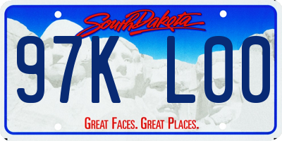SD license plate 97KL00