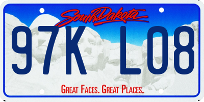 SD license plate 97KL08