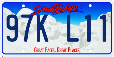 SD license plate 97KL11