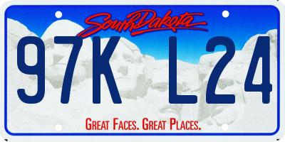 SD license plate 97KL24