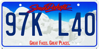 SD license plate 97KL40