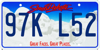 SD license plate 97KL52