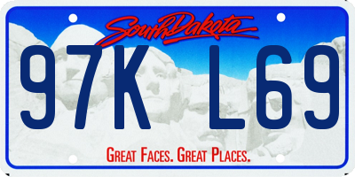 SD license plate 97KL69