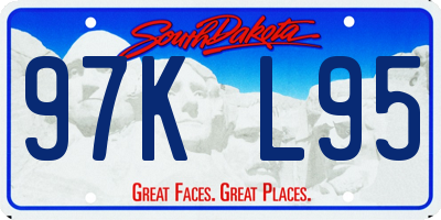 SD license plate 97KL95