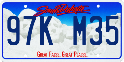 SD license plate 97KM35