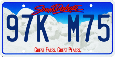 SD license plate 97KM75