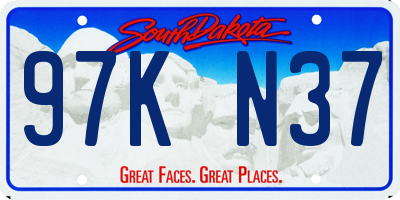 SD license plate 97KN37