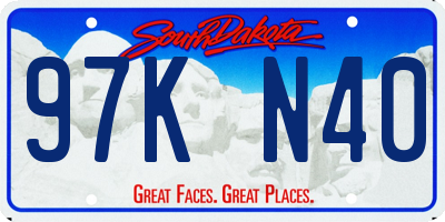 SD license plate 97KN40