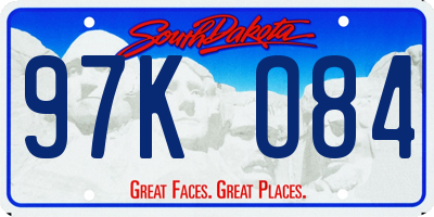 SD license plate 97KO84