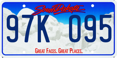SD license plate 97KO95