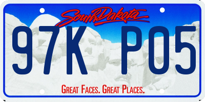 SD license plate 97KP05