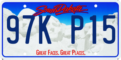 SD license plate 97KP15