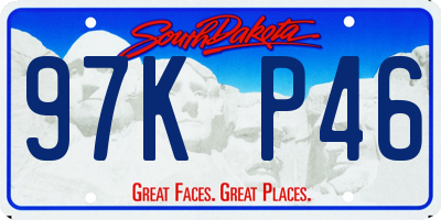 SD license plate 97KP46