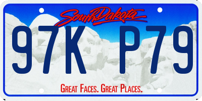 SD license plate 97KP79