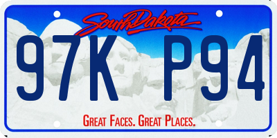 SD license plate 97KP94