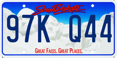 SD license plate 97KQ44