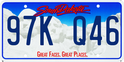 SD license plate 97KQ46