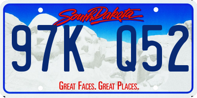 SD license plate 97KQ52