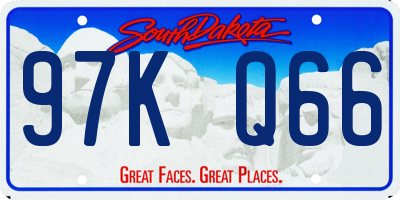 SD license plate 97KQ66